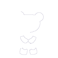 Cute Princess Teddy Bear - Applique