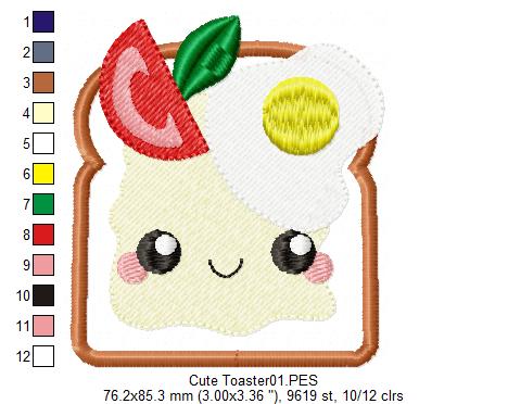 Happy Toaster - Applique