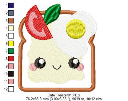 Happy Toaster - Applique