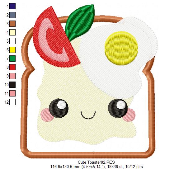 Happy Toaster - Applique