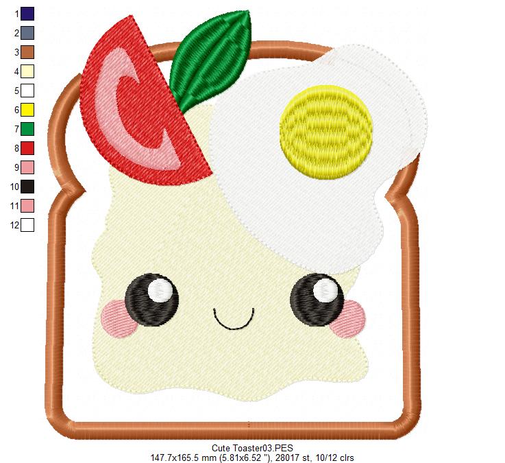 Happy Toaster - Applique