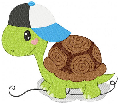 Cute Turtle Boy - Applique