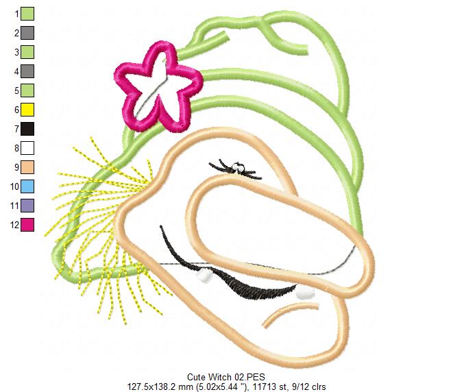 Halloween Witch - Applique