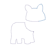 Cute Zebra Boy - Aplique