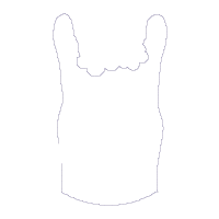 Cute Llama Face with Flowers - Applique