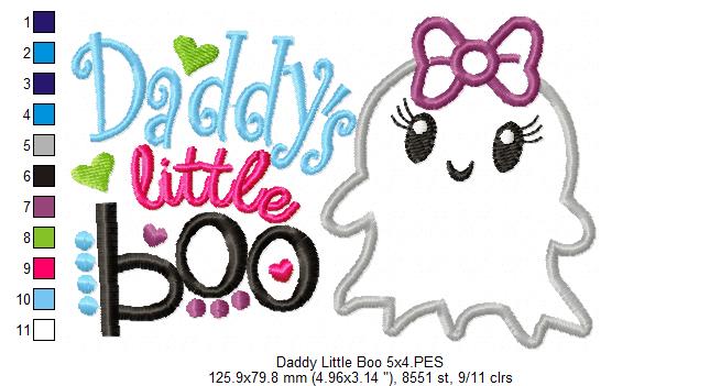Daddy Little Boo - Applique