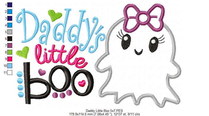 Daddy Little Boo - Applique
