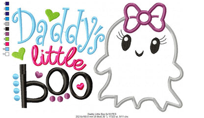 Daddy Little Boo - Applique