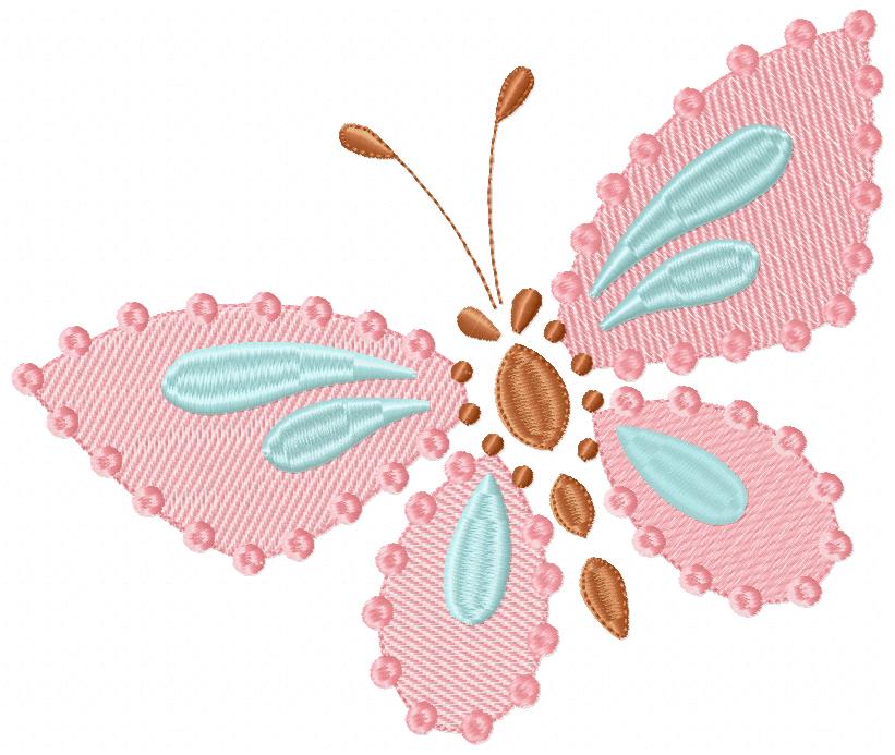 Delicate Butterfly - Fill Stitch
