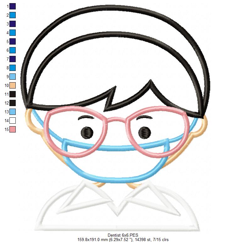 Covid-19 Use the Mask Girl - Applique