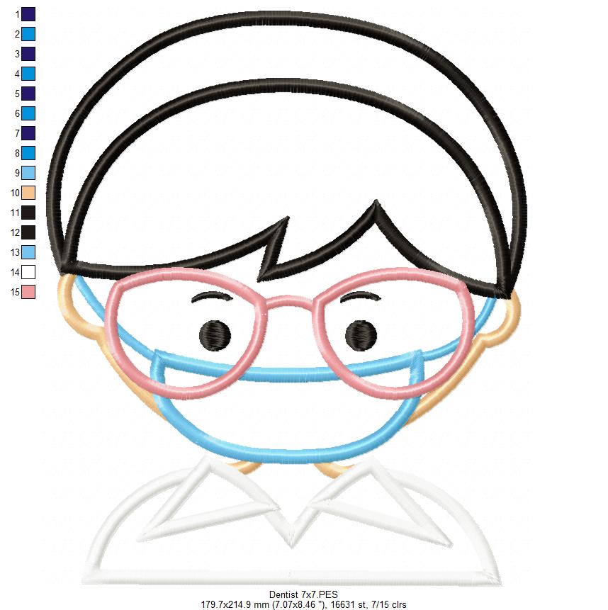 Covid-19 Use the Mask Girl - Applique