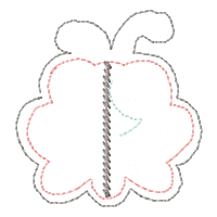 Butterfly Pacifier Holder - ITH Project - Machine Embroidery Design