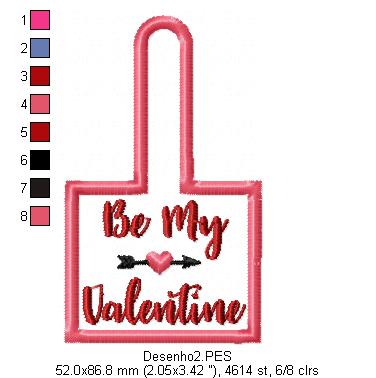 Valentine Keychain - ITH Project - Machine Embroidery Design