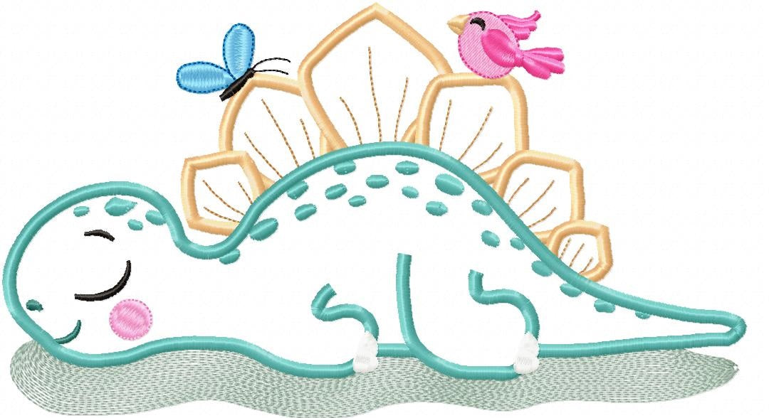 Dinosaur Sleeping - Applique
