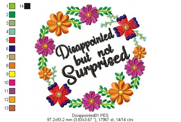 Disappointed but not surprised - Fill Stitch