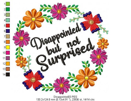 Disappointed but not surprised - Fill Stitch