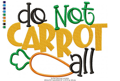 Do Not Carrot All - Applique