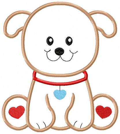 Dog Boy - Applique - Machine Embroidery Design