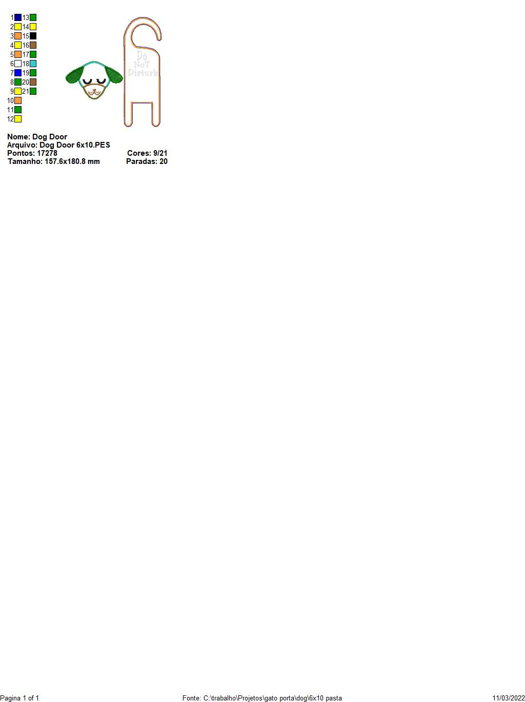 Cute Cat and Dog Door Hanger - ITH Project - Machine Embroidery Design