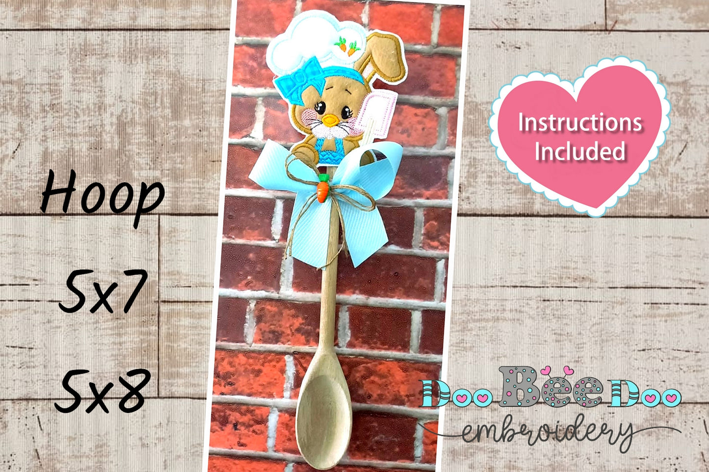 Cooking Rabbits Kitchen Set - ITH Project - Machine Embroidery Design