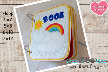 Sensory Book kit with 6 activities - ITH Project - Machine Embroidery Design