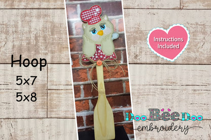 Owl Set of 3 Designs - ITH Project - Machine Embroidery Design