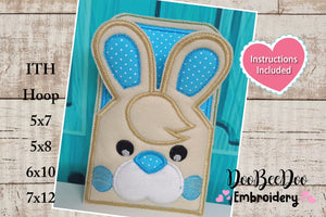 Easter Bunny Cute with Pocket - ITH Project - Machine Embroidery Design