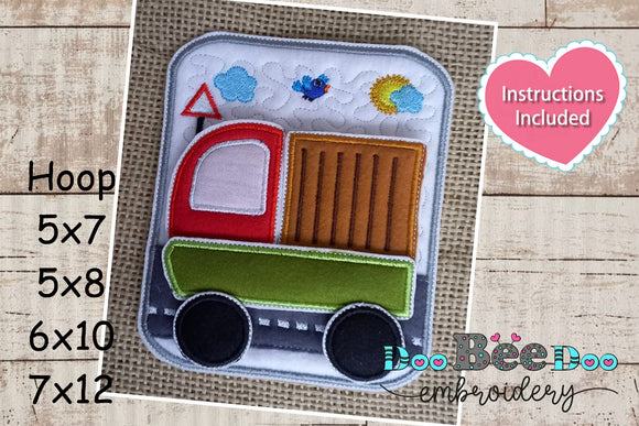 Felt Sensory Games Truck - ITH Project - Machine Embroidery Design