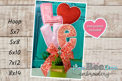 Love - ITH Project - Machine Embroidery Design