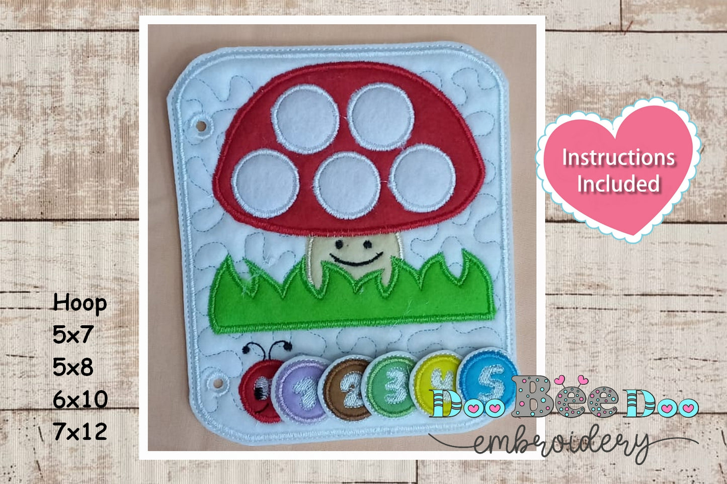 Sensory Book kit with 3 activities - ITH Project - Machine Embroidery Design