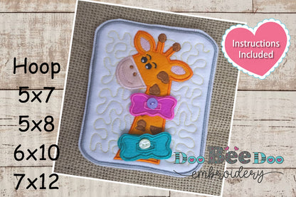 Felt Sensory Games Giraffe - ITH Project - Machine Embroidery Design