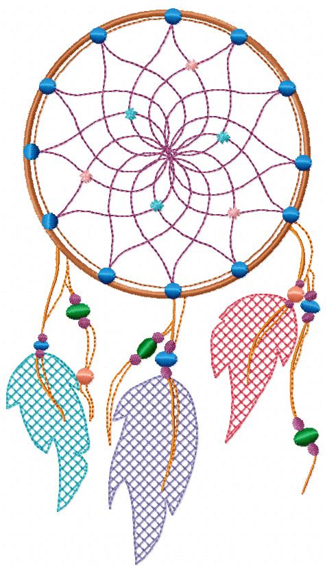 Dreams Catcher - Fill Stitch