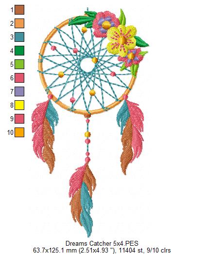 Dreams Catcher - Fill Stitch