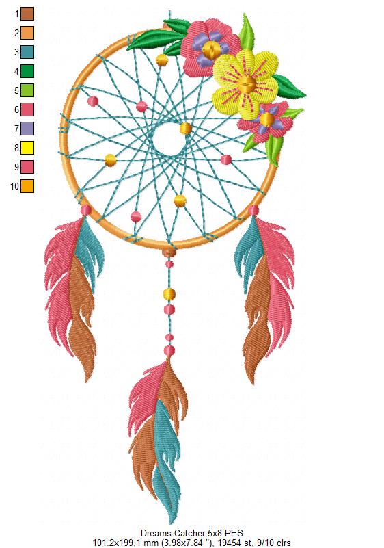 Dreams Catcher - Fill Stitch
