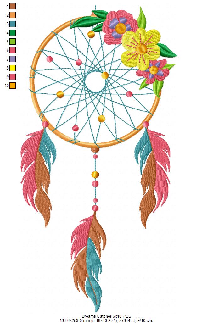 Dreams Catcher - Fill Stitch