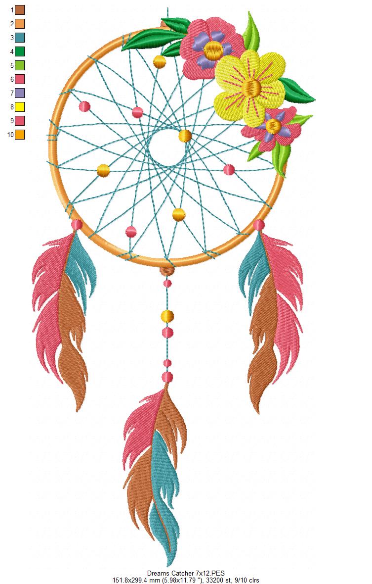 Dreams Catcher - Fill Stitch