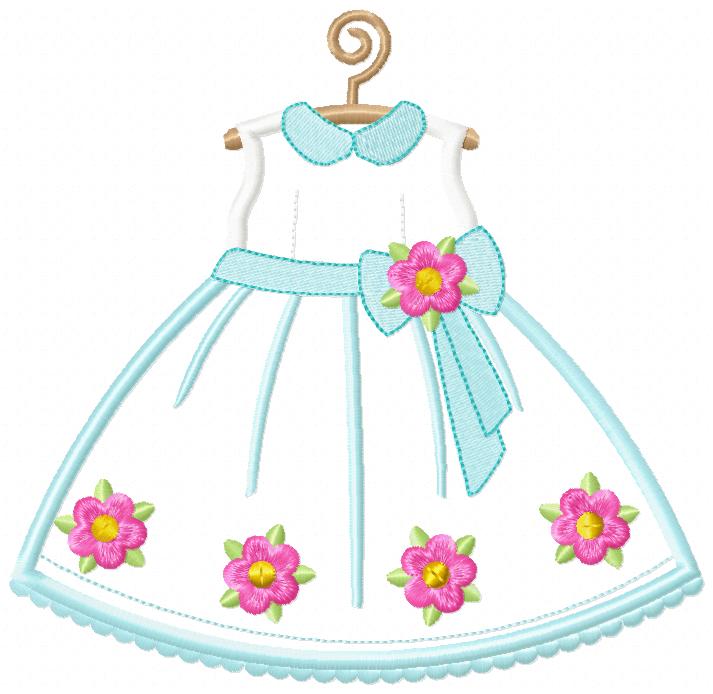 Dress on Hanger - Applique