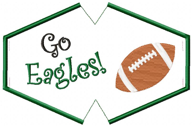 Go Eagles! Face Mask - ITH Project - Machine Embroidery Design