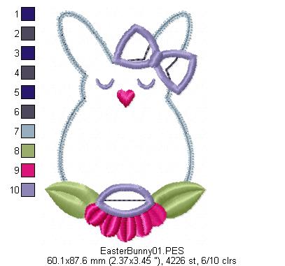 Cute Bunny  - Applique