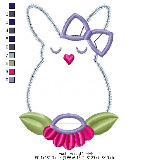 Cute Bunny  - Applique