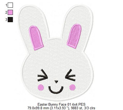 Easter Bunny - Fill Stitch