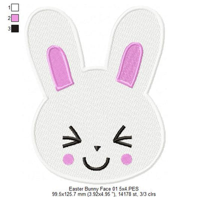 Easter Bunny - Fill Stitch