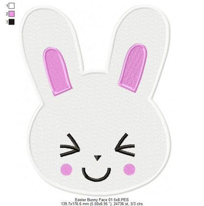 Easter Bunny - Fill Stitch