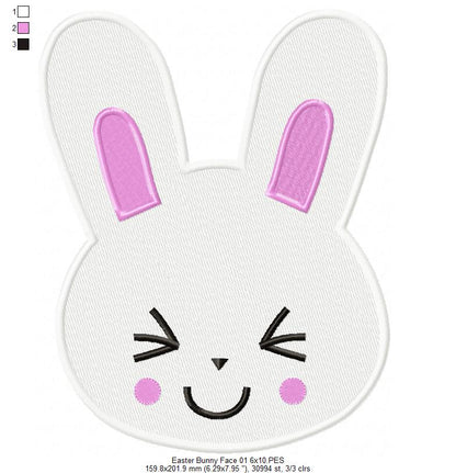 Easter Bunny - Fill Stitch