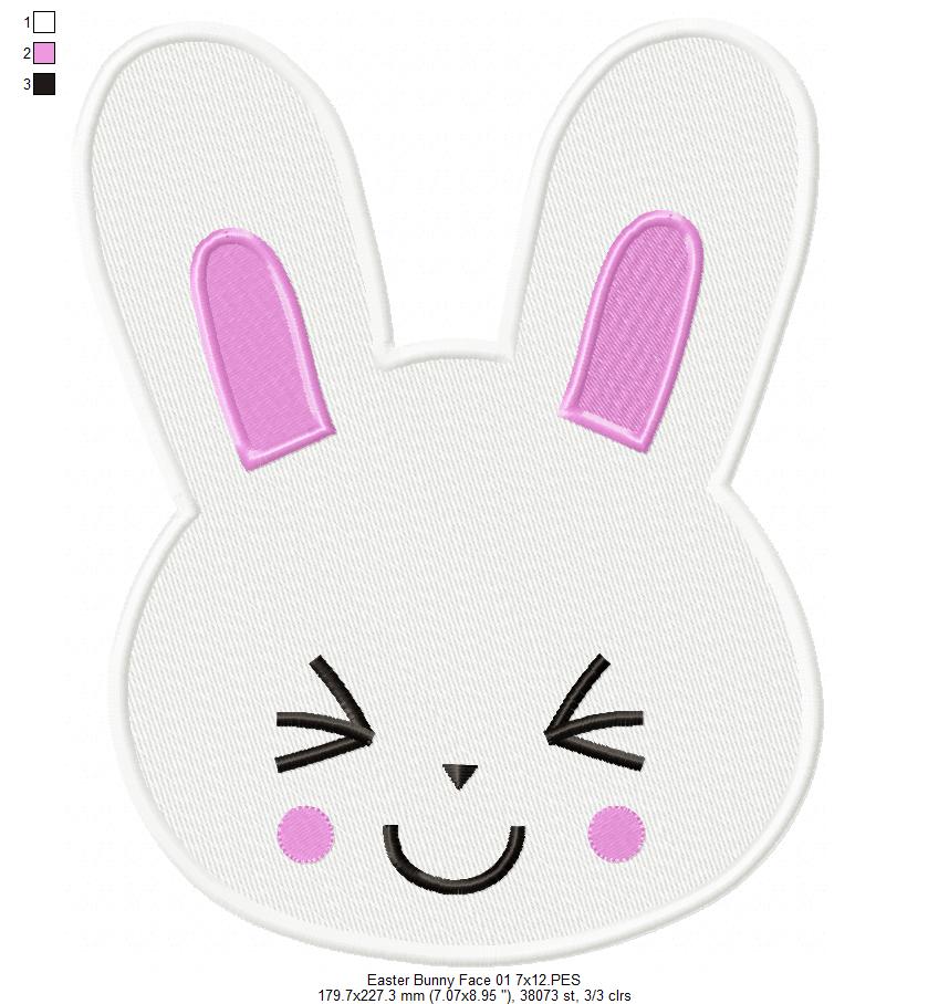 Easter Bunny - Fill Stitch