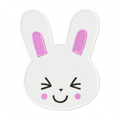 Easter Bunny Face Collection - Fill Stitch - Set of 4 designs