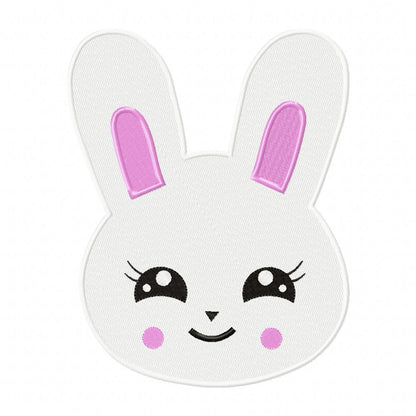 Easter Bunny Smiling - Fill Stitch