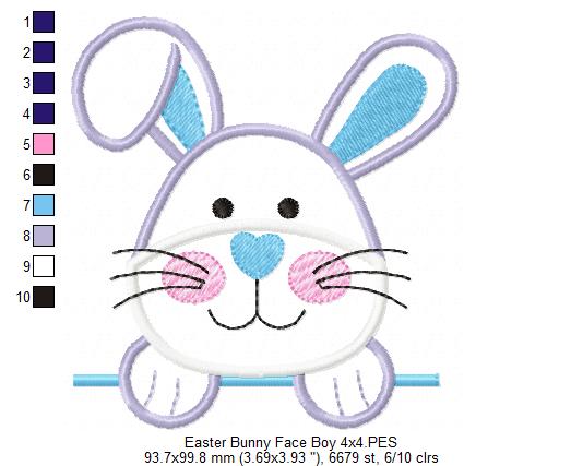 Bunny Boy - Applique Embroidery