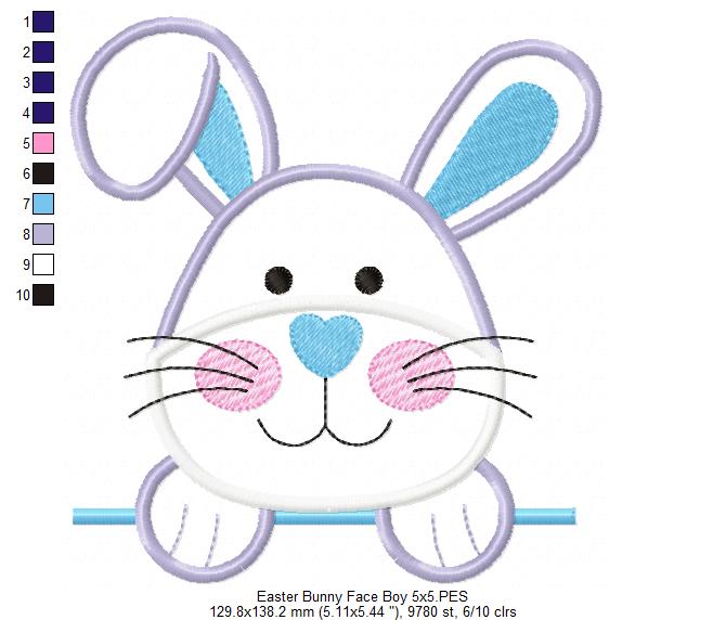 Bunny Boy - Applique Embroidery