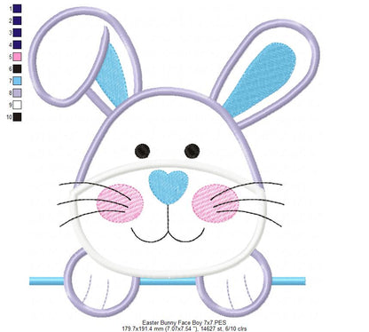 Bunny Boy - Applique Embroidery